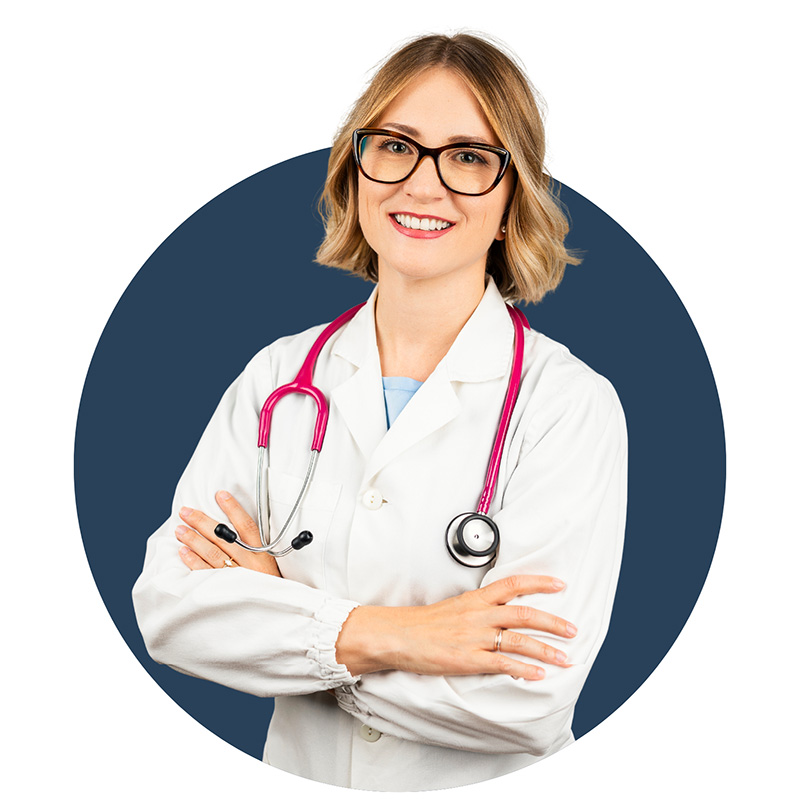 Katia Lapenna sfondo cerchio blu